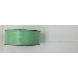 Organza Ribbon Mint Green 1/4" 50y